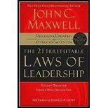 21 Irrefutable Laws of Leadership (REV 07) by Maxwell, John C [Hardcover (2007)] B008CM8N2A Book Cover