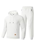 TBMPOY Herren-Sweatanzüge, Trainingsanzüge, 2-teiliges Set, Kapuzenpullover, Sweat-Training,...