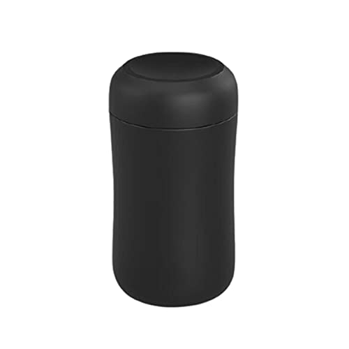 Coffee Cup, Portable Stainless Steel Automatic Mixing/Rotating, Office Travel Mixing Cup, Best Gift Creative Coffee Cup,Black