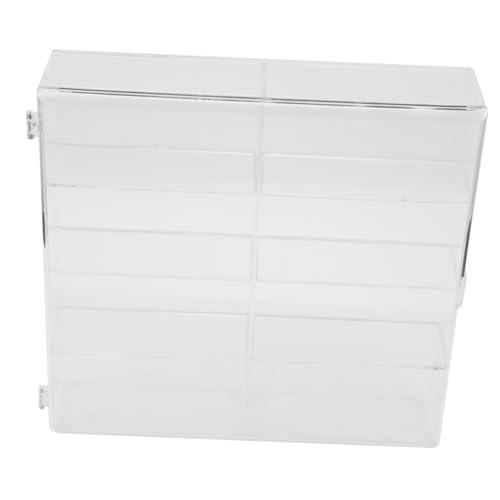 NAMOARLY Caja Estante para Exhibición De Modelos De Coche Miniaturas Borrar Caso De Pantalla Mostrar Cifra Vitrina De Estatuilla Pequeño Auto Vitrinas para Maquetas con Acrílico