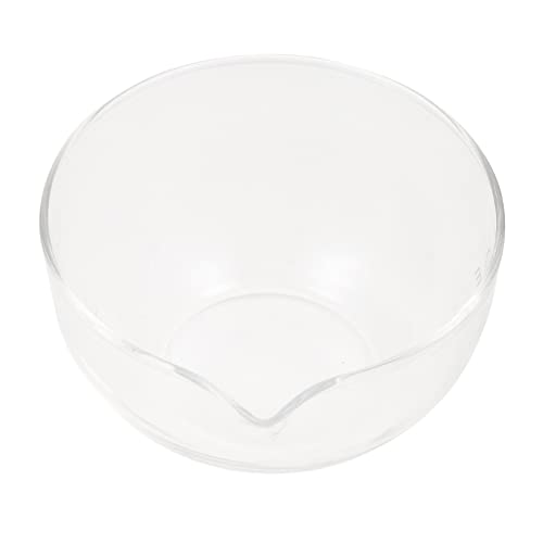 CIYODO Round Evaporating Bowls Glass Evaporating Dish with Spout Reusable Concentration Bowl