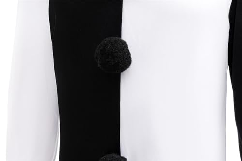 Disfraz Completo de Payaso Pierrot Blanco y Negro para Niños 8-10 miniatura 5