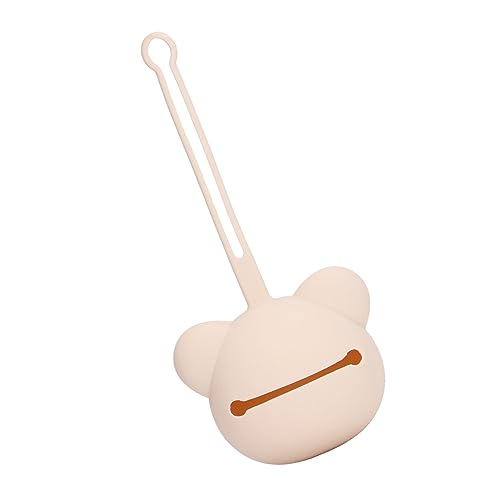 Generic Silikonowy Pojemnik na Smoczek w Kształcie Niedźwiedzia Etui Podróżne do Przechowywania, Przenośny Klips na Smoczek, Akcesoria do Zatyczek Uszu, Ochronny Uchwyt Klej Dentystyczny dla (Kolor