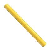 Tubo de espuma flotante para piscina, fideos de espuma súper gruesos para piscina, barra de espuma colorida brillante de 59 pulgadas, accesorios de piscina para niños y adultos (amarillo)