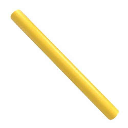 Tubo de espuma flotante para piscina, fideos de espuma súper gruesos para piscina, barra de espuma colorida brillante de 59 pulgadas, accesorios de piscina para niños y adultos (amarillo)