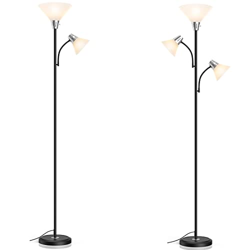 Lepower Mother Daughter Floor Lamp+Lepower 9W Led Standing Lamp With 5W Adjustable Reading Lamps #TOP12