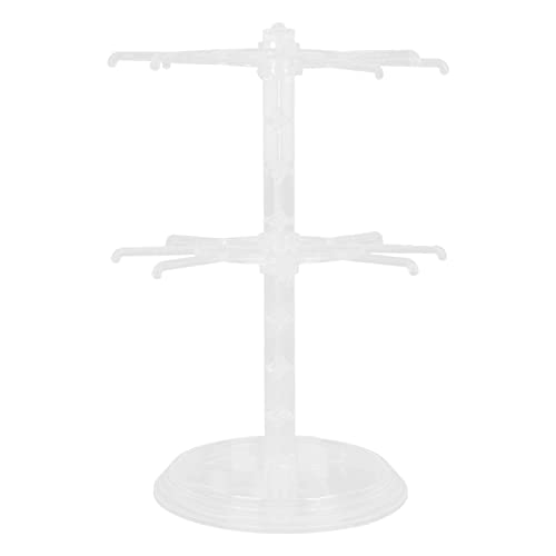 TOPBATHY Jewelry Stand Organiser Rotatable Storage Rack for Bracelets Acrylic Display Stand Ideal for Bedroom Bathroom Living Room Store