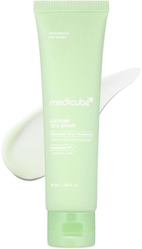 medicube Exosome Cica Tea Tree Cream for Sensitive Skin with Centella Asiatica help reduce redness and breakouts. | Low-irritating, Moisturizing Daily Texture Care | Korean Skincare | 1.7 fl oz