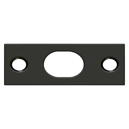 Deltana SP12EFB10B Strike Plate For Extension Flush Bolt; Oil Rubbed Bronze Finish