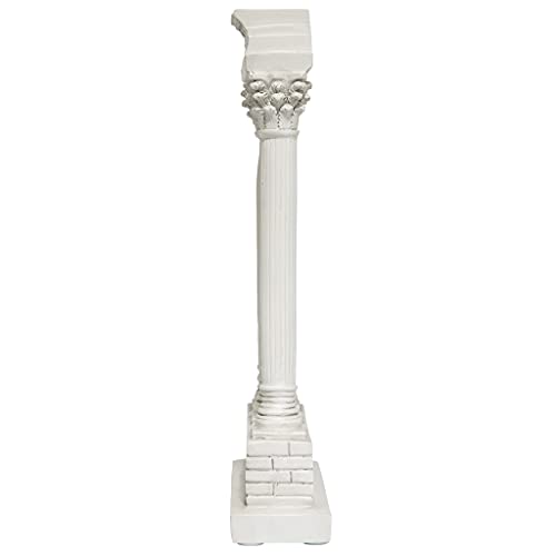Design Toscano Roman Forum Temple Of Castor And Pollux Straight Column Decorative Statue, 8 Inch, Faux Stone Finish #TOP4
