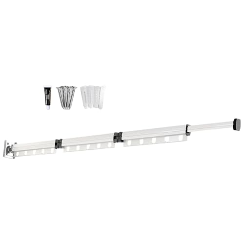Tendedero de ropa de pared, tendedero de pared – Secador plegable – Tendedero de ropa para soporte de secado de percha interior plegable