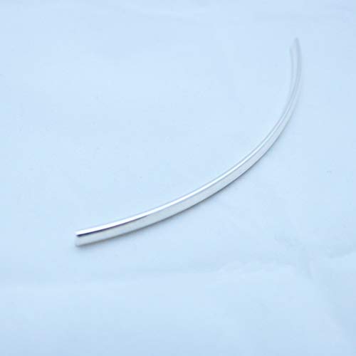 2 Gauge, 925 Sterling Silver Wire (Half Round) Dead Soft Made in USA - 1 Ounce (6IN) by CRAFT WIRE