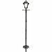 Gama Sonic GS-105S-G Baytown Ez Anchor Lamp, Post, Bright White LED, Black