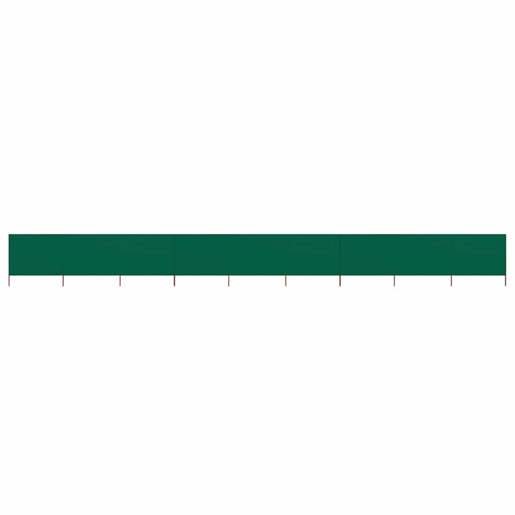 Paravent 9 panneaux en tissu Solivagant vert de 12m