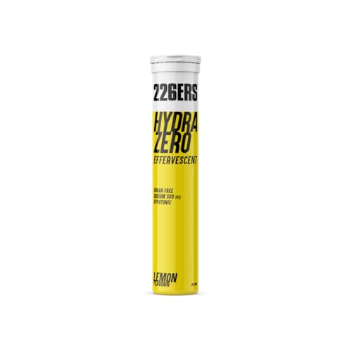 226ERS Hydrazero Effervescent, Tabletas Efervescentes para Reposición de Electrolitos, Apto para Veganos, Sin gluten, Sin calorías, Limón - 20 tabletas