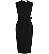 GRACE KARIN Women's Business Dresses Sleeveless V Neck Bodycon Sheath Dress Zipper Up Office Work...