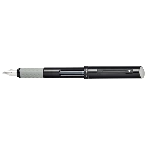 Image of Sheaffer Calligraphy Matte Black Fountain pen with Black cap and Matte Black Trim in Hangsell - Fine