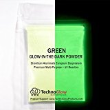 Green Glow in The Dark Powder - 8 Ounces