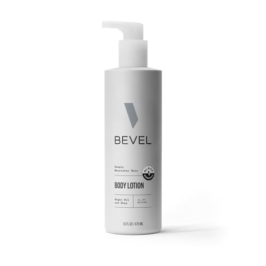 Bevel All Day Body Lotion for Men with Shea Butter and Argan Oil, Lightweight Formula Softens and Smoothes Skin, 16 Oz (Packaging May Vary)