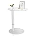 Produktbild hjh OFFICE 830055 Stehtisch höhenverstellbar Stand III Weiß Beistelltisch Pult mit Gasfeder, Höhe bis 104,5 cm