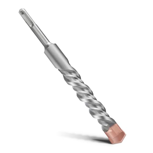 MOXPIFY Punta per trapano SDS Plus a doppia elica, trapano a percussione per calcestruzzo, pietra, pietra naturale, 25 x 210 mm