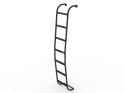 Image of FVC Side Ladder for 2007-2026 Mercedes Benz Low Roof Sprinter Vans | & Safely Access Your Roof, Seven Gripped Steps, Durable & Lightweight Aluminum Design, Powder Coated Finish