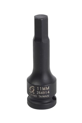Sunex 264914 1/2-Inch Drive 11-mm Hex Driver Impact Socket