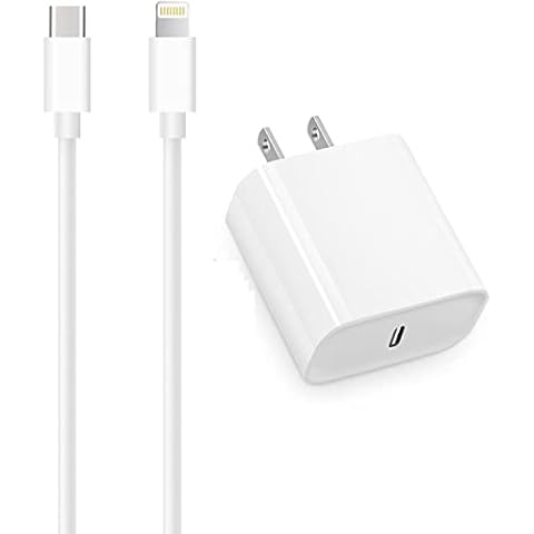 iPhone 14 13 12 11 Super Fast Charger [Apple MFi Certified ] 20W High Speed PD USB-C Wall Charger 6FT Cable Compatible with iPhone 14/14 Pro/14 Pro Max/14 Plus/13/13Pro/12/12 Pro/11/11Pro,iPad Cover