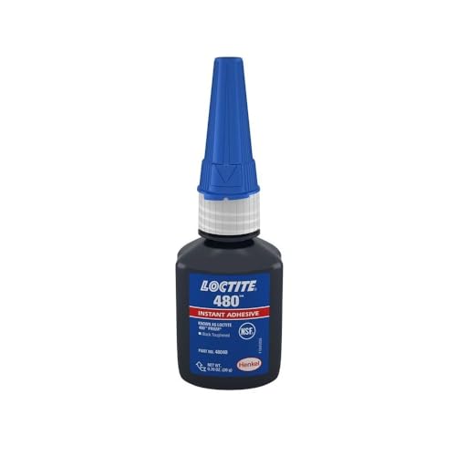Loctite 480 Rubber-reinforced Instant Adhesive | Bonds Metals, Rubbers and Magnets | 20 gm