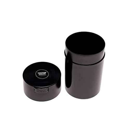 Medium 650ml Black Airtight Vacuum Sealed Kitchen Storage Jar Negative Air Suction Technology Light & Durable Stash Jar Smell Resistant Container Coffee Storage Jar