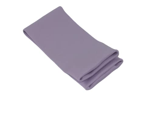 Image of TinaKim Rib Knit Fabric, for Waistbands Collar Cuffs Material (Tubular Light Purple, 16x4in)