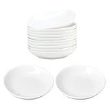 Holibanna Piatti Ceramici Superficie Liscia Senza Bave Set 12 Rotondi Chiari per Calligrafia e Pittura per Amanti della Calligrafia e Artisti