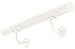 Produktbild Edelstahl Handlauf Treppengeländer Geländer Wandhandlauf Wand Treppe 3 Farben 50-200 cm V2Aox, Farbe:Weiß, Länge:80 cm