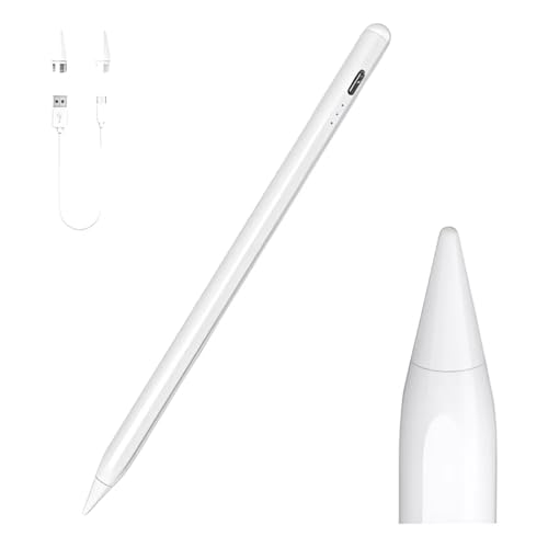 Caneta Pen Touch Digital Universal Para Tablet e Celular Smartphone Ponta Fina e Removível com 2 Res
