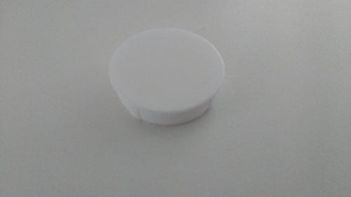 Livindo Set van 4 witte afdekkappen, afdekknoppen, boorgatdoppen om in te drukken voor 35 mm boorgat, bijv. voor scharnierboring