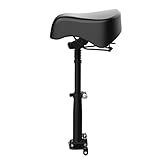 Desmontable: el asiento se puede quitar del scooter eléctrico. Puede conducir de pie sobre los pedales o sentado en el asiento.
