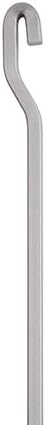 STAS Art Hanging Rod: STAS j-Rail max Rod 4x4 Silver 150 cm