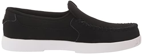 DC DC Men's Villian Casual Slip on Skate Shoe Black/Black/White 8.5