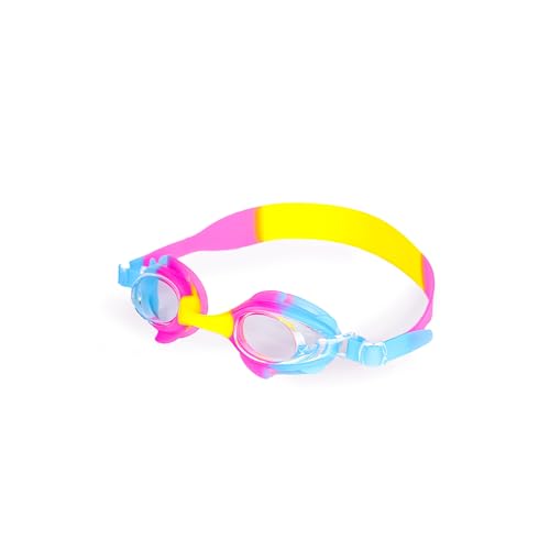 Image of Roughhouse Swimming Goggles for kids with Adjustable Strap Anti-fog UV Protection Air Tight Easy Fit Swimming Goggles for Boys,Girls and Goggles for 2 3 years Swimming Glasses kids 6 to 10 years