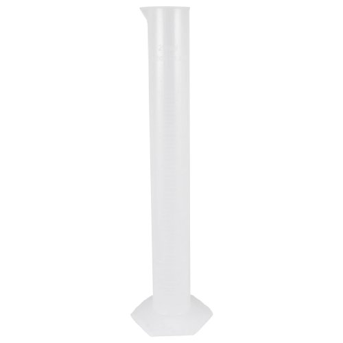 uxcell a13042200ux0047 Â 250mL Capacity Liquid Measuring Tool Clear White Graduated Cylinder
