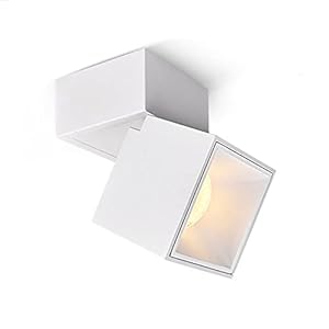 LED Plafond Spot Spot de lumière Spotlight Spotlight Downlight Accent Lampe d’accent, Plafond en Aluminium Plafond Lumineux Spot directeurs pour Salon Corridor Cuisine (Color : White-3000K)