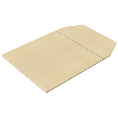 Outspark 16.8" Pizza Stone Set for Ooni Karu 16 Pizza Oven,BBQ Baking Accessories for Oven and Grill,Square Baking Stone for Grilling,Cordierite Cover