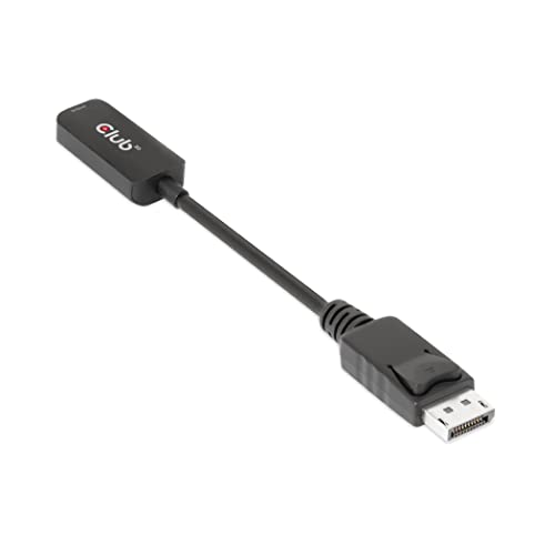Club 3D DisplayPort - HDMI�P�[�u�� 8K@60Hz 4K@120Hz �A�N�e�B�u�A�_�v�^�[ - �Q�[�~���OPC �m�[�g�p�\�R���R���\�[�� �e���r�����j�^�[���� - DP 1.4 - HDMI 2.1 HDR10+ �h���r�[�r�W����