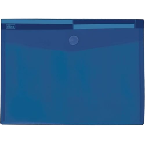 Tilibra - Pasta Envelope com Velcro Polipropileno A4 316x7,5mm Color Azul