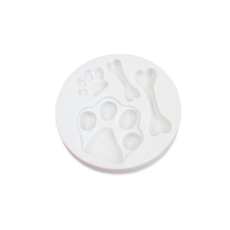 Silicone Alimentaire Qualité Lot De 4 Moules En Silicone Pour Fondant En Forme D'os (chat Et Chien) - Taille Variable, Qualité Alimentaire, Résistance -40°C à 230°C - Pour Chocolat, Pâte à Sucre