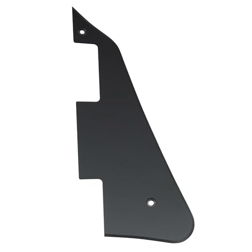 Musiclily Pickguard Golpeador para USA Les Paul Estilo Moderno,1 capa Negro Mate
