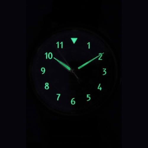 RATIO Pilot Style Watches Analog Dispaly Japanese Automatic 12/24 Hours Time Display 200M Water Resistant Casual wear Watch for Men