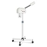 LN COZY CORNER Professional Facial Steamer, Nano Ionic Skin Care Steamer with Fast Heating, Portable & Adjustable Steam Settings for Home Spa, Acne Treatment, Travel-Friendly Design（White