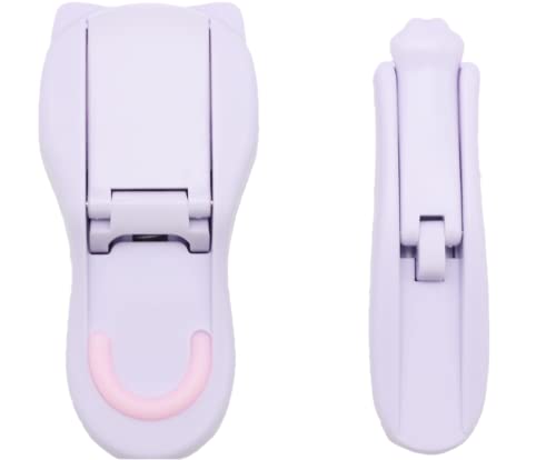 Women's Mini Precision Cat Claw Segmented Eye Lashes Curler Ladies Travel Portable Partial Eyelash Curler (2 Pack, Purple) #TOP2