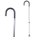 CAREX Round Handle Aluminum Walking Cane for Women - Adjustable Walking Cane - Silver, 1 Count